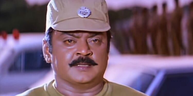 Vijayakant faced his most daring action sequence in the film ‘Sethupathi IPS.’