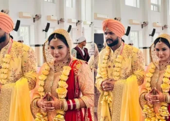 Mandy Takhar and Shekhar Kaushal Capture Romantic Moments from Their Traditional Punjabi Wedding in Adorable Pictures.
