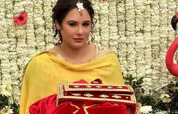 Mandy Takhar’s Haldi Ceremony: The Soon-to-be Bride Glows in Yellow Elegance at Her Wedding Celebration