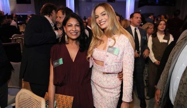 Director Nisha Pahuja Shares Images with ‘Barbie’ Star Margot Robbie at the Oscar Nominees Luncheon for ‘To Kill A Tiger’.