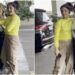 Samara Sahni, exudes confidence alongside her mother Riddhima in a stylish airport pose