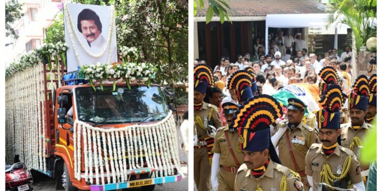 State Honours for Pankaj Udhas as Ghazal Maestro Laid to Rest; Emotional Farewell by Close Friends and Family