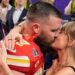 Taylor Swift and Travis Kelce Embrace in Celebration of Kansas City Chiefs’ Super Bowl Win with a Hug and a Kiss