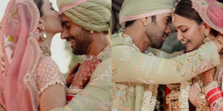 Pulkit Samrat Presents a ‘SLIDE’ to Wife Kriti Kharbanda at Their Wedding Reception