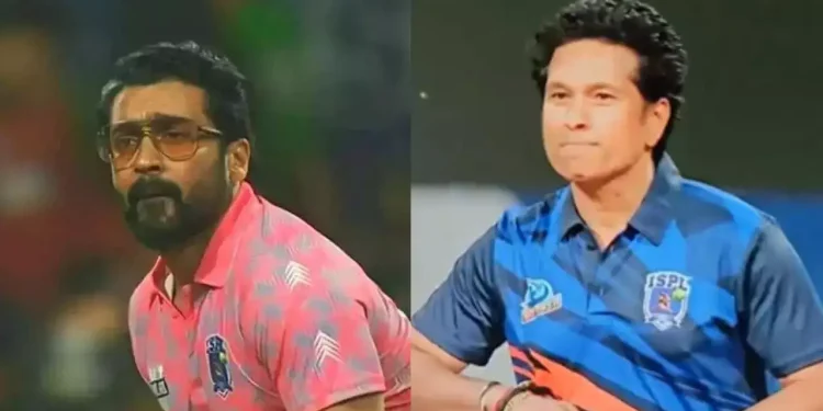 Suriya and Sachin Tendulkar’s Uncommon Cricket Match Takes the Internet by Storm