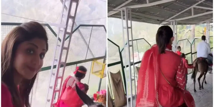 Shilpa Shetty receives criticism for riding a horse to Vaishno Devi temple