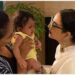 Rekha Comforts Sameera Reddy’s Fussy Daughter Nyra