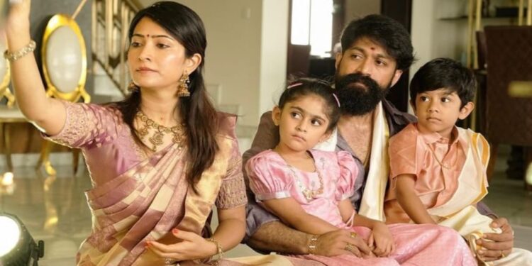 Radhika Pandit Offers a Sneak Peek into Her Varamahalakshmi Puja with Yash and Their Children, Ayra and Yatharv