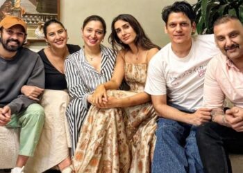Vijay Varma, Tamannaah Bhatia host Vikrant Massey and his wife Sheetal for fun Christmas get-together