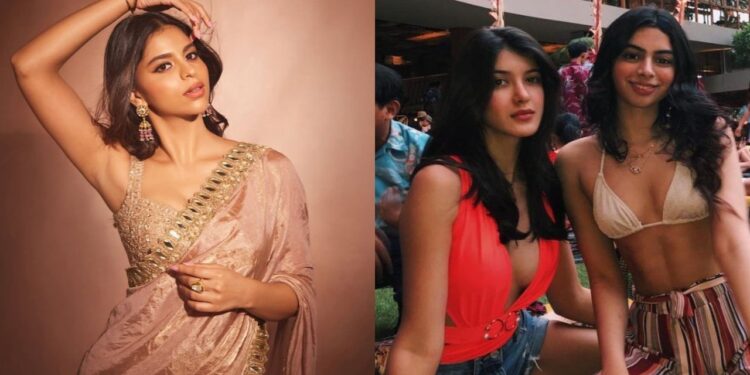 Suhana Khan’s saree look steals the show; Khushi Kapoor, Navya Nanda, and Shanaya Kapoor’s reactions are everything