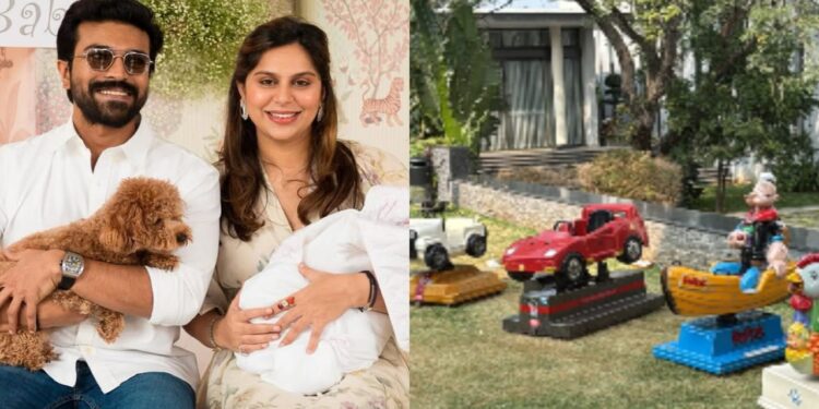 Ram Charan and Upasana’s daughter Klin Kaara Konidela gets her own mini amusement park from grandfather