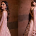 Throwback to Kiara Advani’s glamorous peach lehenga, perfect to bookmark for a cocktail night