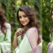 Trisha Krishnan in lavender and pista green Kanjivaram saree makes a perfect pastel combination for wedding guest outfit