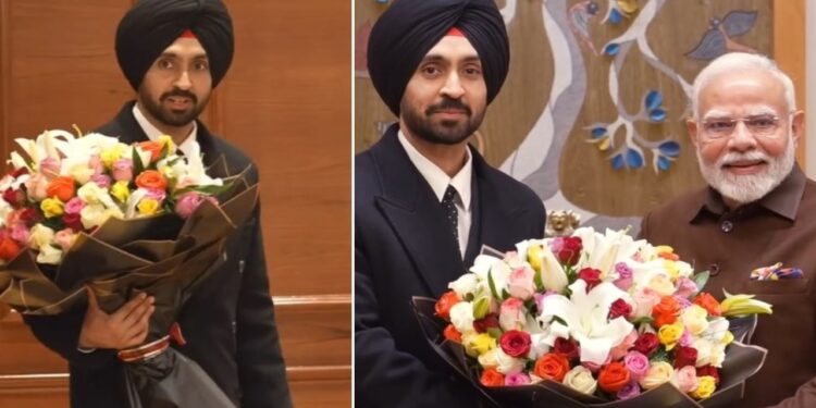 Diljit Dosanjh meets Prime Minister Narendra Modi