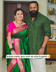 Rishab Shetty  and Pragathy Shetty shares their new pics