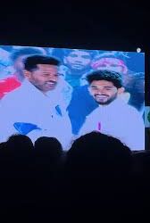 Prabhu Deva shared the stage with his son