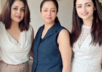 Actresses Trisha , Jyotika and Ramya Krishnan poses together